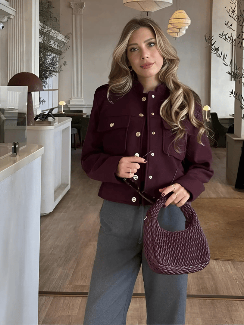 Carter Burgundy Jacket