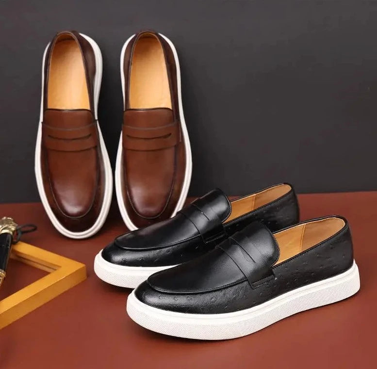 Vento - Loafers i konstläder med andningsaktiv brittisk design